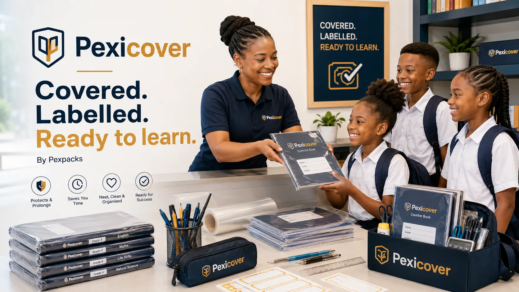 Pexcover Book Covering Process